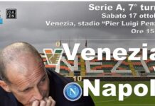 Venezia-Napoli (Serie A): partita in campo alle 15, segui la diretta