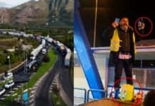 Caianello, autotrasportatore minaccia di trasformarsi in torcia umana al casello A1