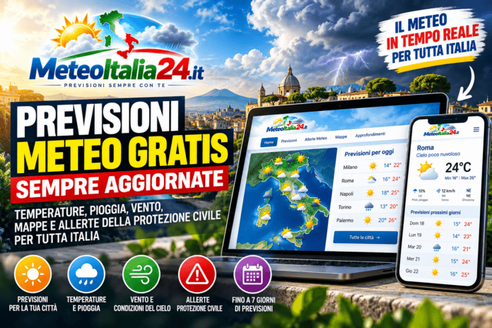 MeteoItalia24_ Previsioni sempre aggiornate Meteo Italia: previsioni gratis e aggiornamenti online