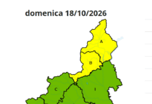 Piemonte: domani scatta codice giallo per le Valli Belbo e Bormida