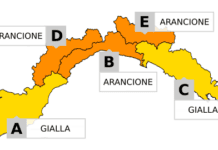 Liguria, 18 ottobre: allerta arancione per maltempo nel Levante savonese e Val Bormida