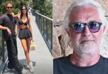 Milano: Gregoraci con Lodovico Patti, 20 anni di differenza; Briatore sarebbe geloso