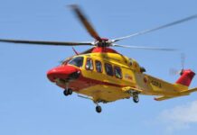 Corte Franca, operaio 45enne cade da ponteggio di 3 metri: elitrasportato in codice giallo