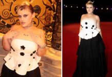 Roma: Big Mama in black and white sul red carpet, sfoggia la forma top